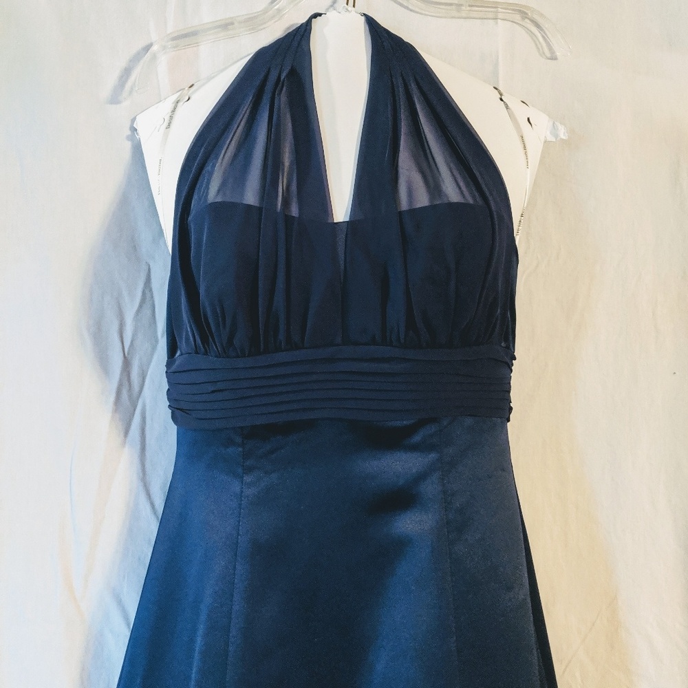 Halter Top Bridesmaid 👗Formal Prom Dress - Picture 2 of 9